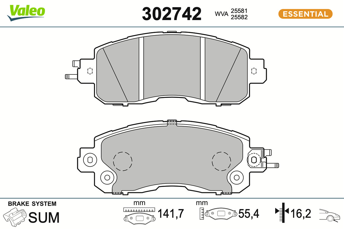 BRAKE PADS FIRST NISSAN LEAF FR